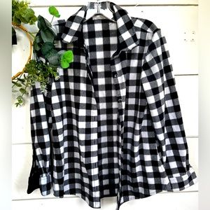 Plaid fleece flannel